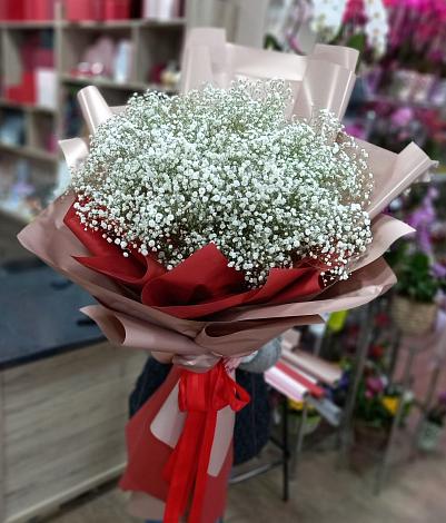 Букет цветов из: Гипсофила в Спасском Приморского края