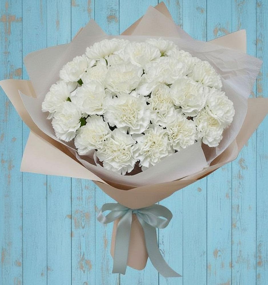 Букет цветов из: Гвоздики в Спасском Приморского края