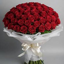 Букет 101 Красная роза Блэк Мэджик в Спасском Приморского края