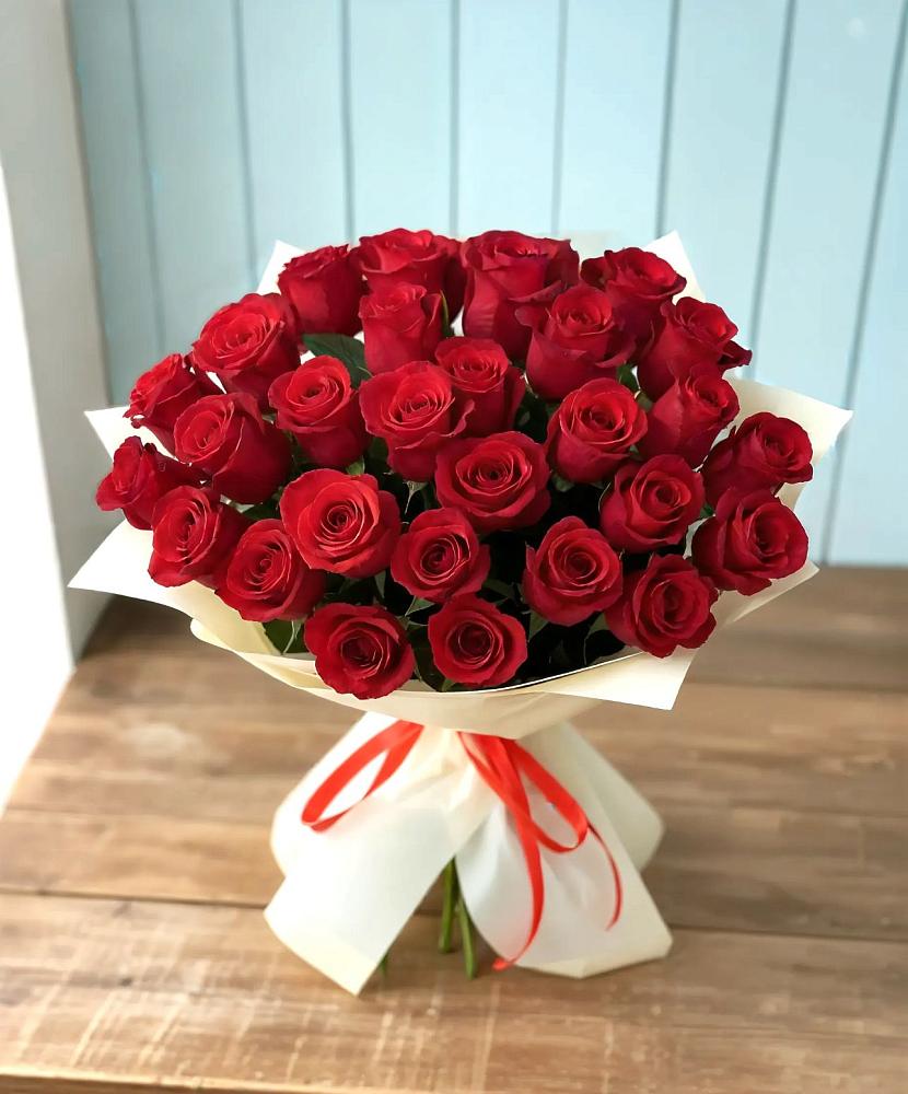 Букет 29 Красных роз в Спасском Приморского края
