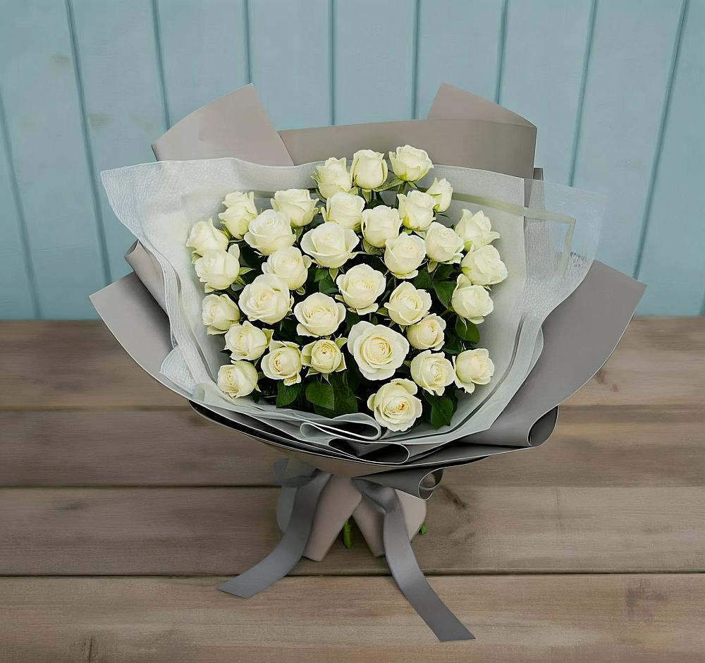 Букет Белоснежная нежность в Спасском Приморского края