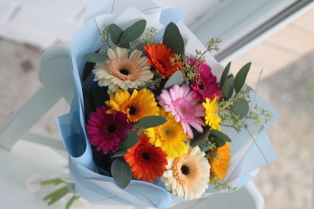 Букет цветов из: Герберы в Спасском Приморского края