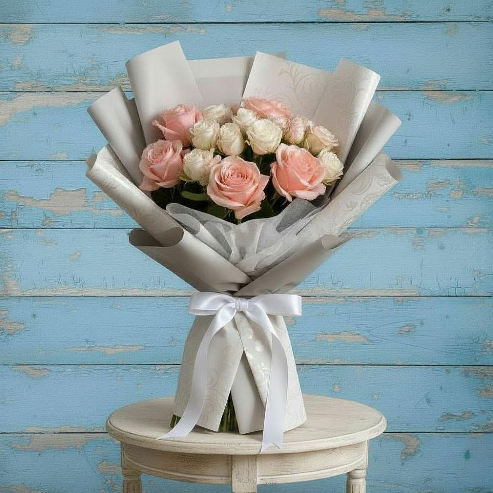 Букет цветов из: Розы в Спасском Приморского края