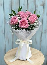 Букет цветов из:  Розы в Спасском Приморского края