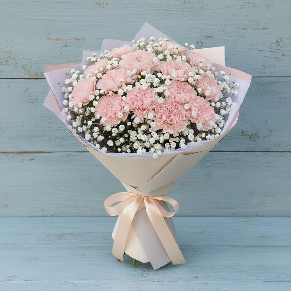 Букет цветов из: Гвоздики в Спасском Приморского края