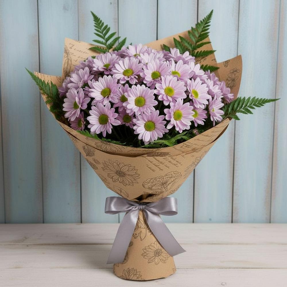 Букет цветов из: Хризантемы в Спасском Приморского края