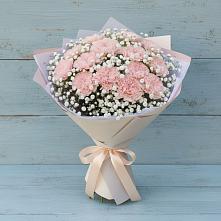Букет цветов из:  Гвоздики в Спасском Приморского края