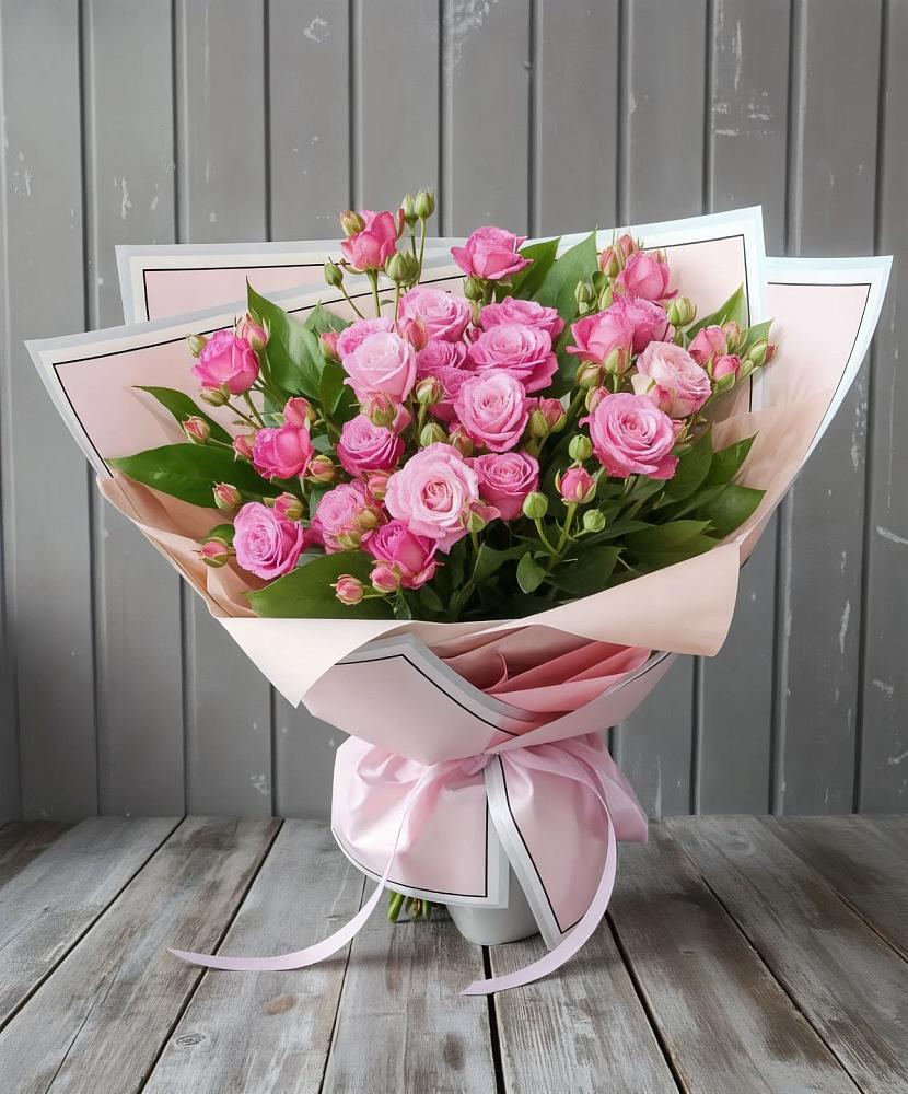 Букет Розовый кустик в Спасском Приморского края