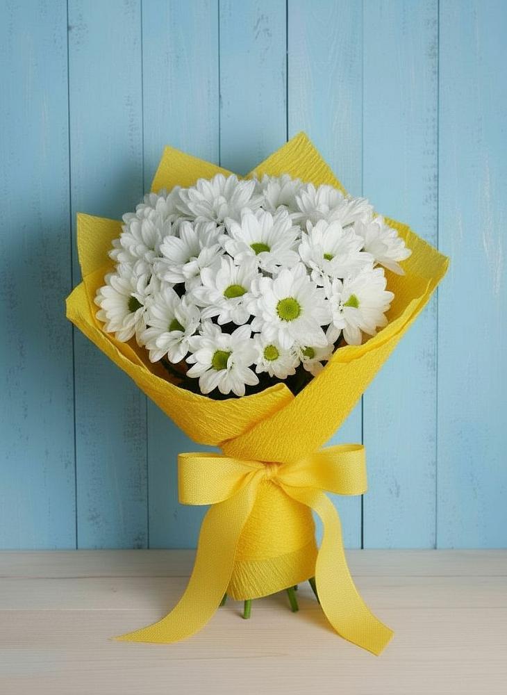 Букет цветов из: Хризантемы в Спасском Приморского края