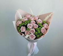 Букет цветов из:  Розы и Хризантемы в Спасском Приморского края