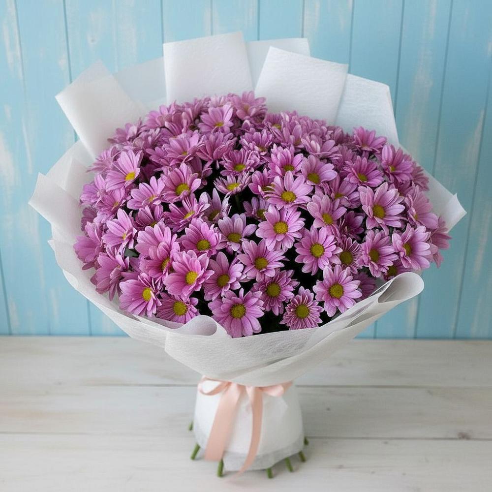 Букет цветов из: Хризантемы в Спасском Приморского края