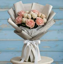Букет цветов из:  Розы в Спасском Приморского края