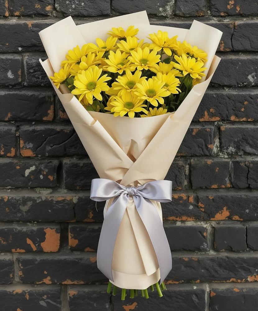 Букет цветов из: Хризантемы в Спасском Приморского края