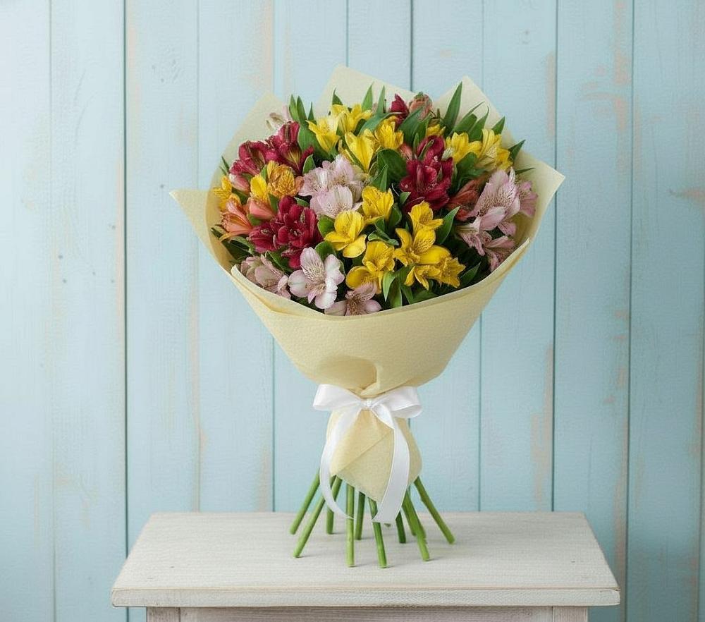 Букет цветов из: Альстромерии в Спасском Приморского края