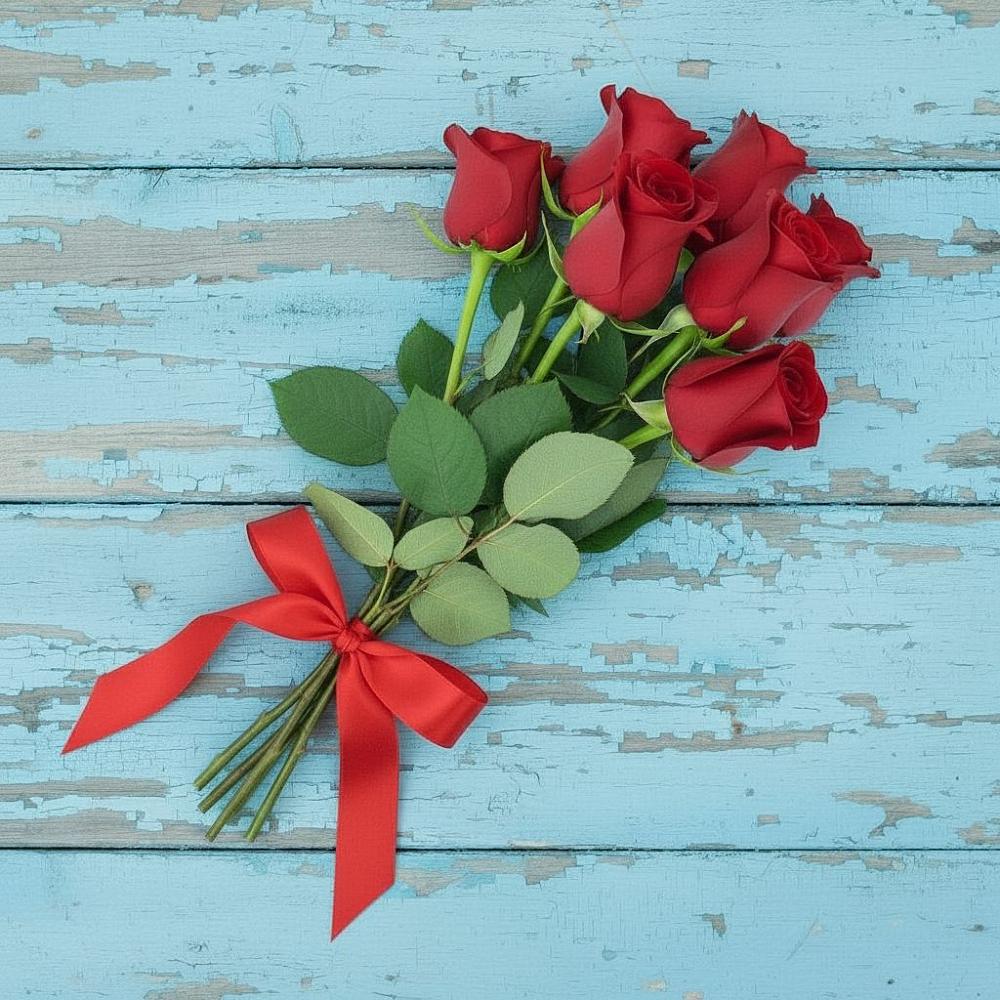 Букет Красные розы в Спасском Приморского края