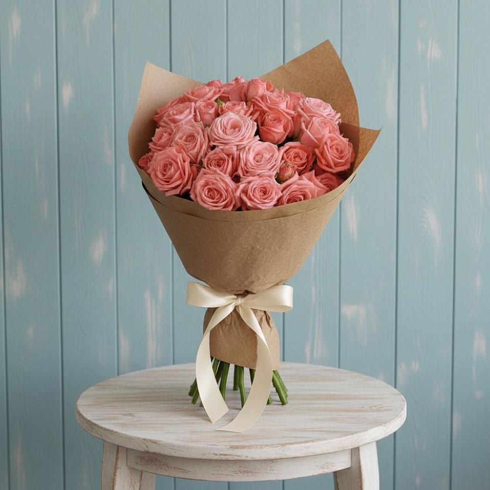 Букет цветов из: Розы в Спасском Приморского края