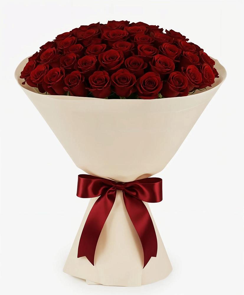 Букет 101 Бордовая роза Блэк Бакарра в Спасском Приморского края