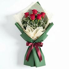 Букет цветов из:  Розы в Спасском Приморского края