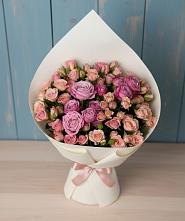 Букет цветов из:  Розы в Спасском Приморского края